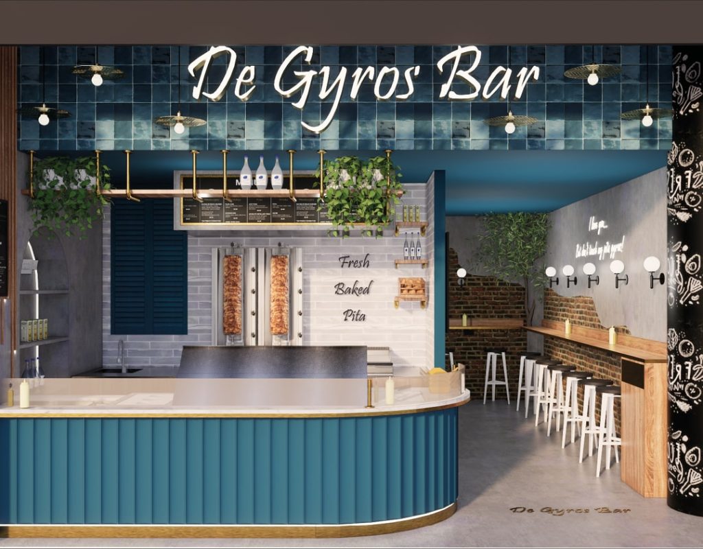 The Gyros Bar_utrecht_restaurant_hoog catharijne_thies design The Gyros Bar_utrecht_restaurant_hoog catharijne_thies design